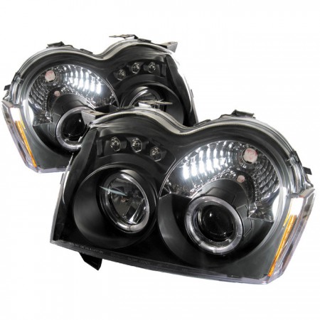 Ксеноновые фары, Spyder Auto, для Jeep Grand Cherokee 2005-2007, Black 
